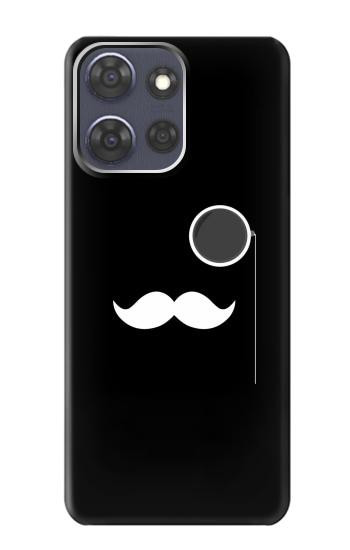 S1946 Sir Mustache Minimalism Hülle Schutzhülle Taschen für Motorola Moto G Power (2025,2026)