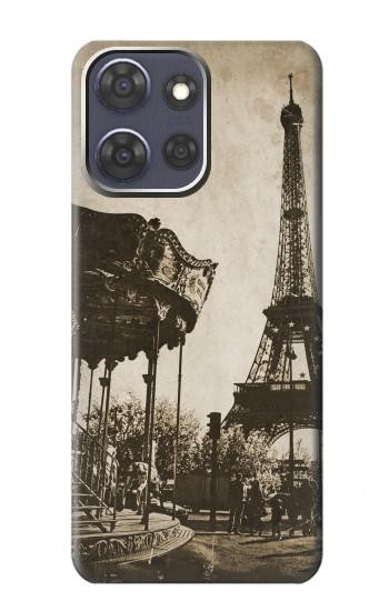 S2174 Eiffel Tower Vintage Paris Hülle Schutzhülle Taschen für Motorola Moto G Power (2025)