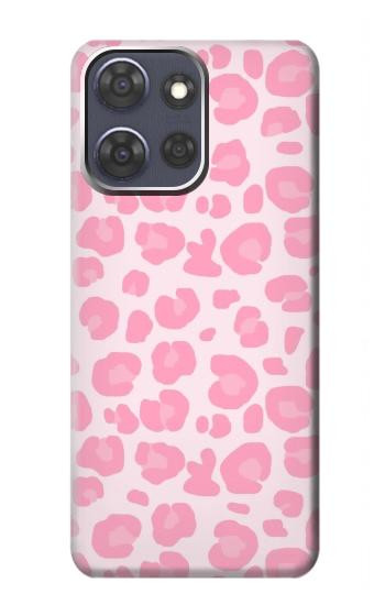 S2213 Pink Leopard Pattern Hülle Schutzhülle Taschen für Motorola Moto G Power (2025)