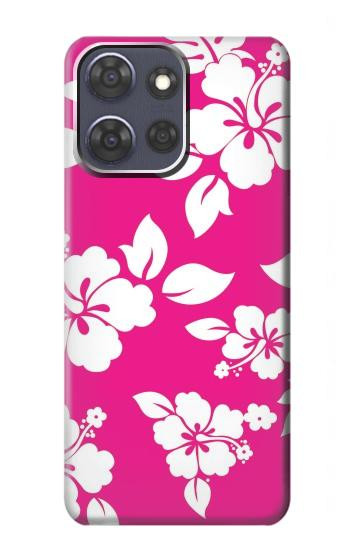 S2246 Hawaiian Hibiscus Pink Pattern Hülle Schutzhülle Taschen für Motorola Moto G Power (2025)