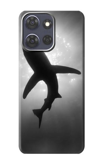 S2367 Shark Monochrome Hülle Schutzhülle Taschen für Motorola Moto G Power (2025)