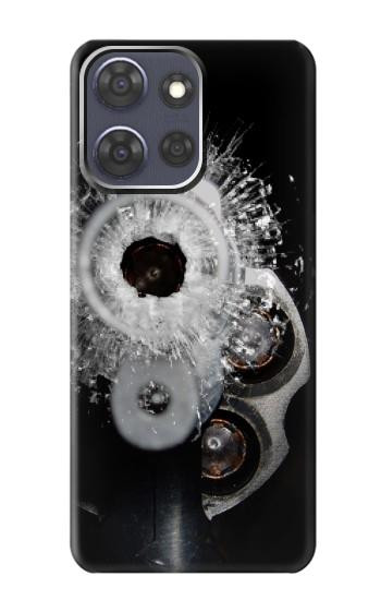 S2387 Gun Bullet Hole Glass Hülle Schutzhülle Taschen für Motorola Moto G Power (2025,2026)