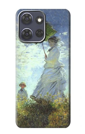 S2415 Claude Monet Woman with a Parasol Hülle Schutzhülle Taschen für Motorola Moto G Power (2025)