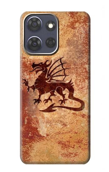 S2485 Dragon Metal Texture Graphic Printed Hülle Schutzhülle Taschen für Motorola Moto G Power (2025)