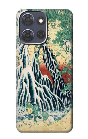 S2491 Hokusai Kirifuri Waterfall at Kurokami Hülle Schutzhülle Taschen für Motorola Moto G Power (2025)