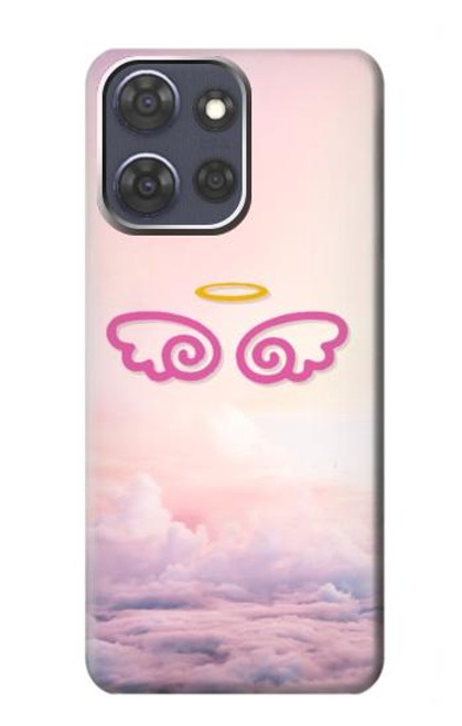 S2514 Cute Angel Wings Hülle Schutzhülle Taschen für Motorola Moto G Power (2025)