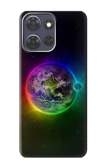S2570 Colorful Planet Hülle Schutzhülle Taschen für Motorola Moto G Power (2025)