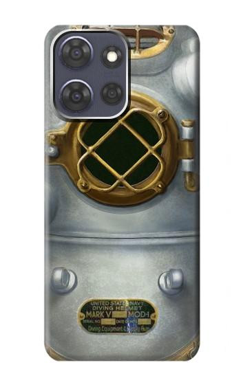 S2646 Vintage Deep Sea Diver Helmet Hülle Schutzhülle Taschen für Motorola Moto G Power (2025)