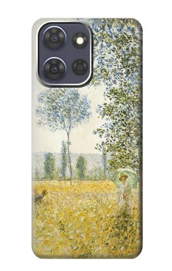 S2682 Claude Monet Fields In Spring Hülle Schutzhülle Taschen für Motorola Moto G Power (2025,2026)