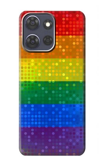 S2683 Rainbow LGBT Pride Flag Hülle Schutzhülle Taschen für Motorola Moto G Power (2025,2026)