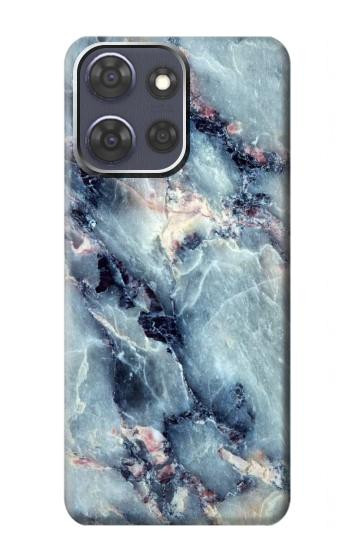 S2689 Blue Marble Texture Graphic Printed Hülle Schutzhülle Taschen für Motorola Moto G Power (2025)