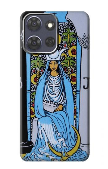 S2764 High Priestess Tarot Card Hülle Schutzhülle Taschen für Motorola Moto G Power (2025)