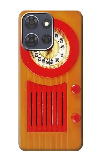 S2780 Vintage Orange Bakelite Radio Hülle Schutzhülle Taschen für Motorola Moto G Power (2025,2026)