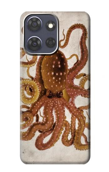 S2801 Vintage Octopus Hülle Schutzhülle Taschen für Motorola Moto G Power (2025,2026)