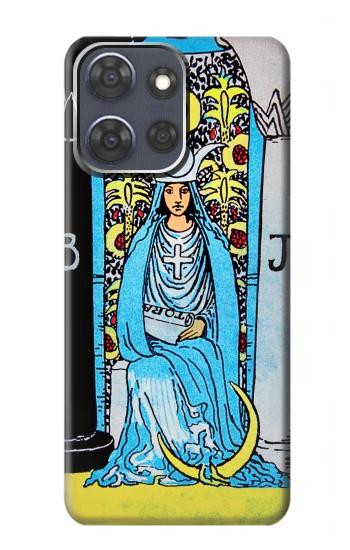 S2837 The High Priestess Vintage Tarot Card Hülle Schutzhülle Taschen für Motorola Moto G Power (2025,2026)