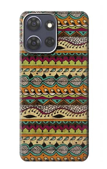 S2860 Aztec Boho Hippie Pattern Hülle Schutzhülle Taschen für Motorola Moto G Power (2025)