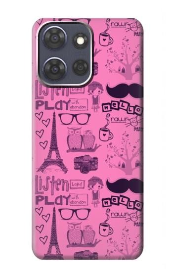 S2885 Paris Pink Hülle Schutzhülle Taschen für Motorola Moto G Power (2025,2026)