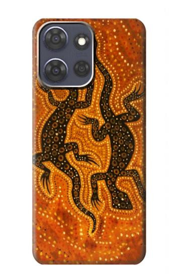 S2901 Lizard Aboriginal Art Hülle Schutzhülle Taschen für Motorola Moto G Power (2025,2026)