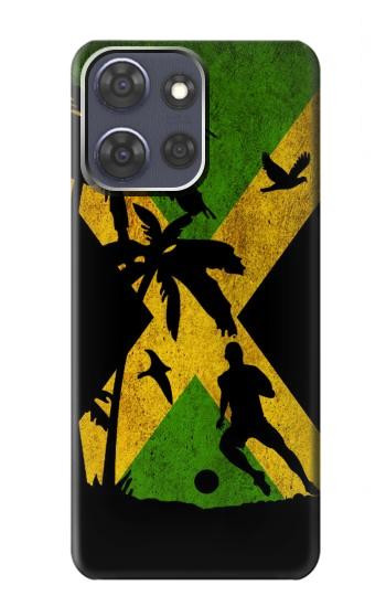 S2975 Jamaica Football Soccer Hülle Schutzhülle Taschen für Motorola Moto G Power (2025)