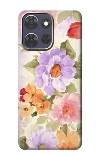 S3035 Sweet Flower Painting Hülle Schutzhülle Taschen für Motorola Moto G Power (2025)
