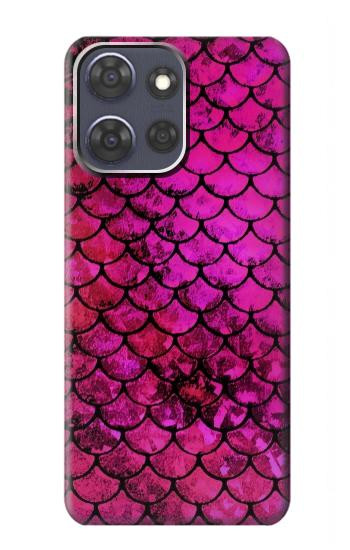 S3051 Pink Mermaid Fish Scale Hülle Schutzhülle Taschen für Motorola Moto G Power (2025)