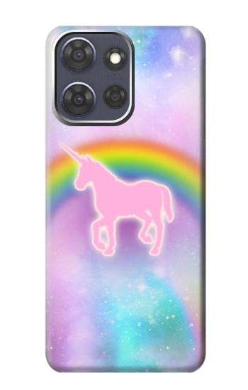 S3070 Rainbow Unicorn Pastel Sky Hülle Schutzhülle Taschen für Motorola Moto G Power (2025)