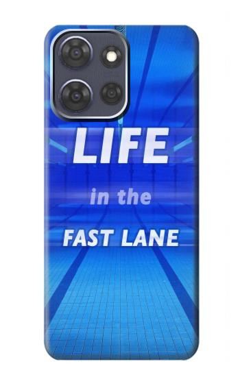 S3136 Life in the Fast Lane Swimming Pool Hülle Schutzhülle Taschen für Motorola Moto G Power (2025,2026)