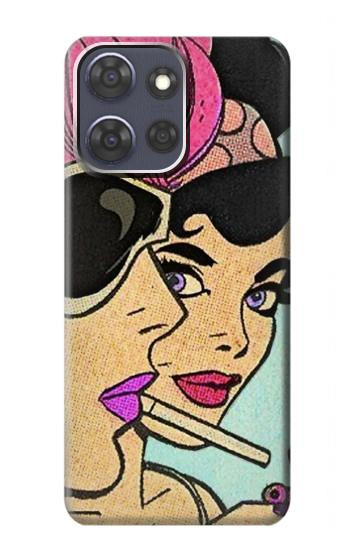 S3171 Girls Pop Art Hülle Schutzhülle Taschen für Motorola Moto G Power (2025,2026)