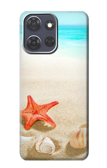 S3212 Sea Shells Starfish Beach Hülle Schutzhülle Taschen für Motorola Moto G Power (2025,2026)