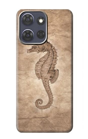 S3214 Seahorse Skeleton Fossil Hülle Schutzhülle Taschen für Motorola Moto G Power (2025)