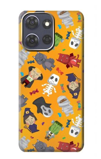 S3275 Cute Halloween Cartoon Pattern Hülle Schutzhülle Taschen für Motorola Moto G Power (2025)