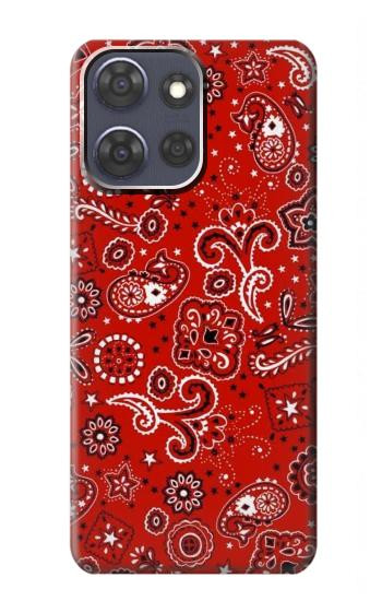 S3354 Red Classic Bandana Hülle Schutzhülle Taschen für Motorola Moto G Power (2025,2026)