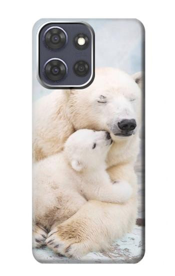 S3373 Polar Bear Hug Family Hülle Schutzhülle Taschen für Motorola Moto G Power (2025,2026)