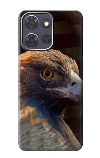 S3376 Eagle American Flag Hülle Schutzhülle Taschen für Motorola Moto G Power (2025,2026)