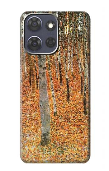 S3380 Gustav Klimt Birch Forest Hülle Schutzhülle Taschen für Motorola Moto G Power (2025,2026)