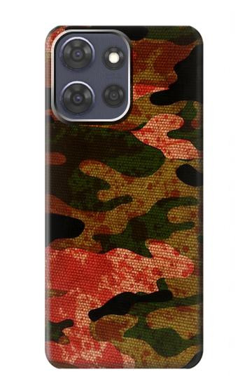 S3393 Camouflage Blood Splatter Hülle Schutzhülle Taschen für Motorola Moto G Power (2025,2026)