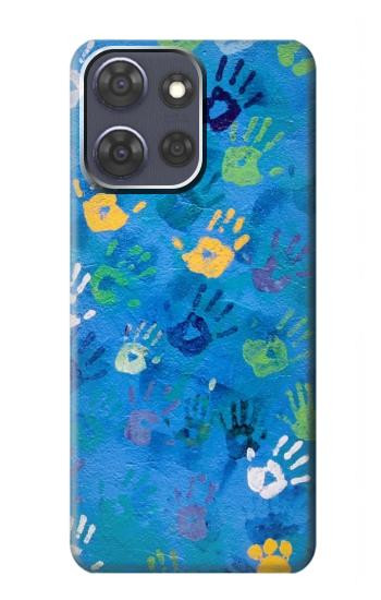 S3403 Hand Print Hülle Schutzhülle Taschen für Motorola Moto G Power (2025,2026)
