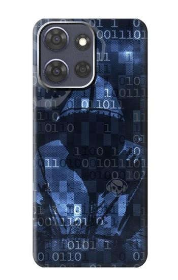 S3431 Digital Code Cyber Hacker Hülle Schutzhülle Taschen für Motorola Moto G Power (2025,2026)