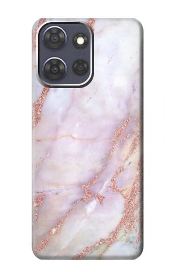 S3482 Soft Pink Marble Graphic Print Hülle Schutzhülle Taschen für Motorola Moto G Power (2025)