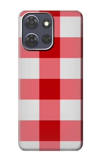 S3535 Red Gingham Hülle Schutzhülle Taschen für Motorola Moto G Power (2025,2026)