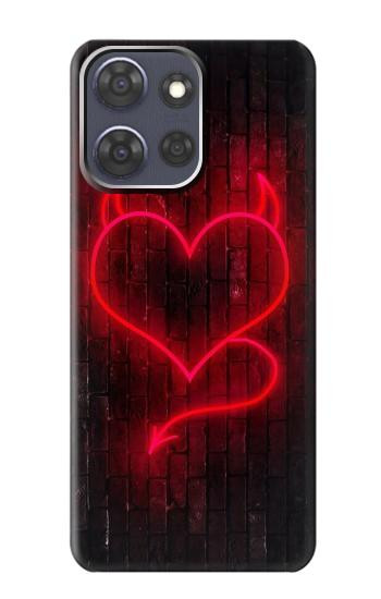 S3682 Devil Heart Hülle Schutzhülle Taschen für Motorola Moto G Power (2025,2026)