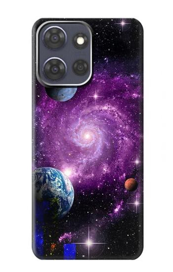 S3689 Galaxy Outer Space Planet Hülle Schutzhülle Taschen für Motorola Moto G Power (2025,2026)