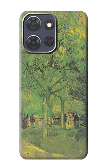S3748 Van Gogh A Lane in a Public Garden Hülle Schutzhülle Taschen für Motorola Moto G Power (2025)