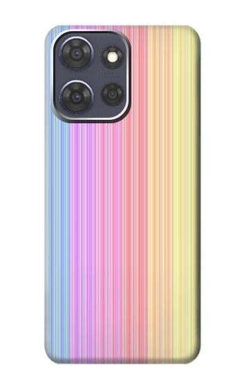 S3849 Colorful Vertical Colors Hülle Schutzhülle Taschen für Motorola Moto G Power (2025,2026)