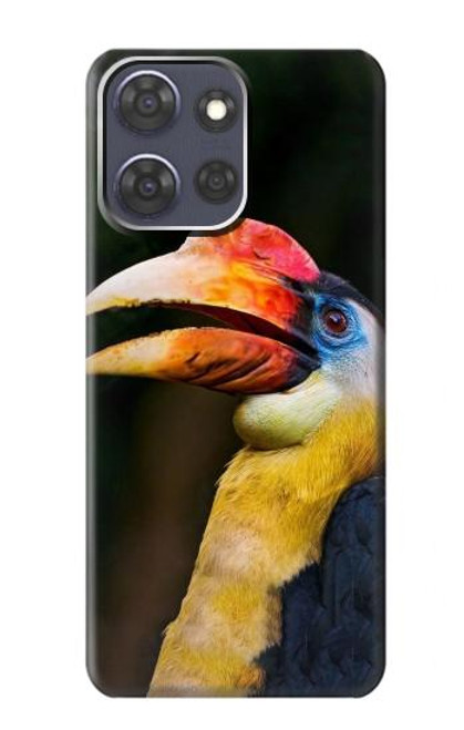 S3876 Colorful Hornbill Hülle Schutzhülle Taschen für Motorola Moto G Power (2025)
