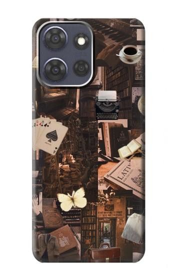 S3877 Dark Academia Hülle Schutzhülle Taschen für Motorola Moto G Power (2025,2026)