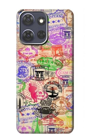 S3904 Travel Stamps Hülle Schutzhülle Taschen für Motorola Moto G Power (2025,2026)