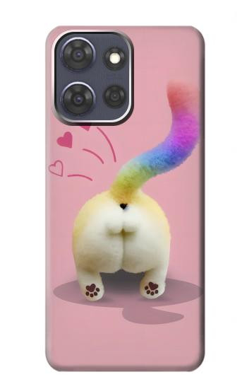 S3923 Cat Bottom Rainbow Tail Hülle Schutzhülle Taschen für Motorola Moto G Power (2025,2026)