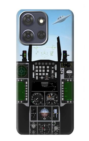 S3933 Fighter Aircraft UFO Hülle Schutzhülle Taschen für Motorola Moto G Power (2025,2026)
