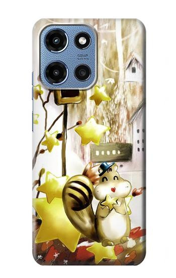 S0109 Cute Squirrel Cartoon Hülle Schutzhülle Taschen für Motorola Moto G 5G (2025)